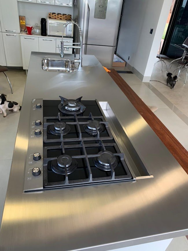 Bancada em aço inox