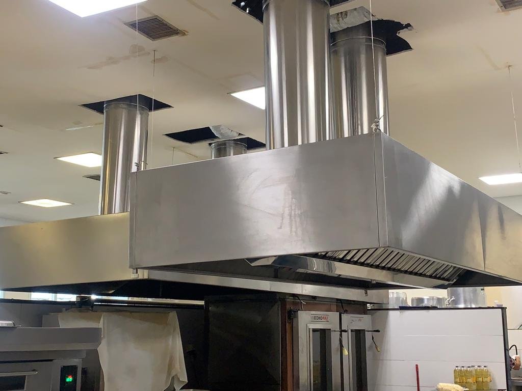 Coifa industrial inox